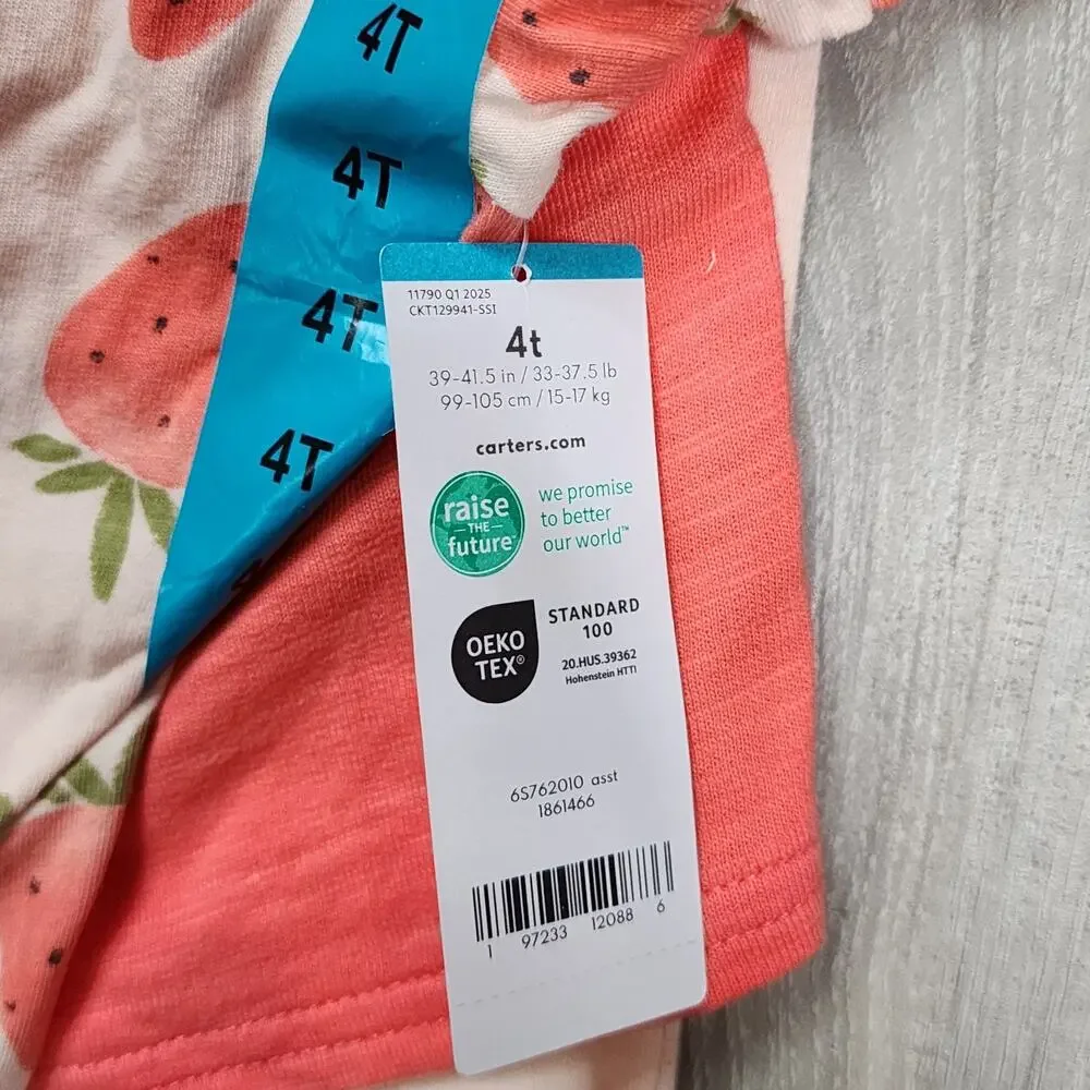 Carter's Toddler 3 Piece Set 4T Girls New